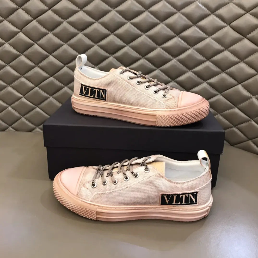 Valentino VLN Light Beige Pink Sneakers