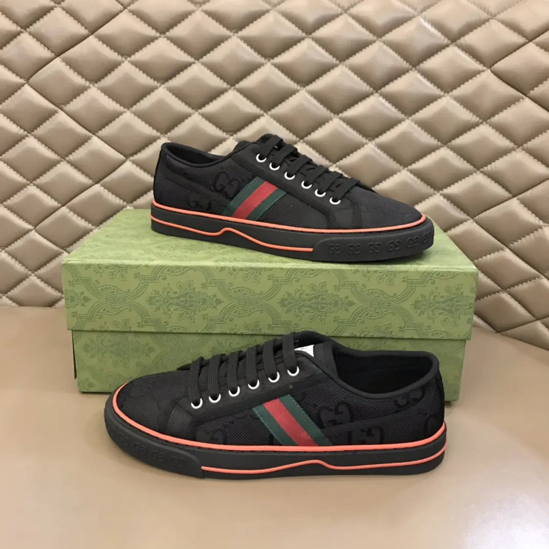 Gucci GG Ace Black Red Sneakers