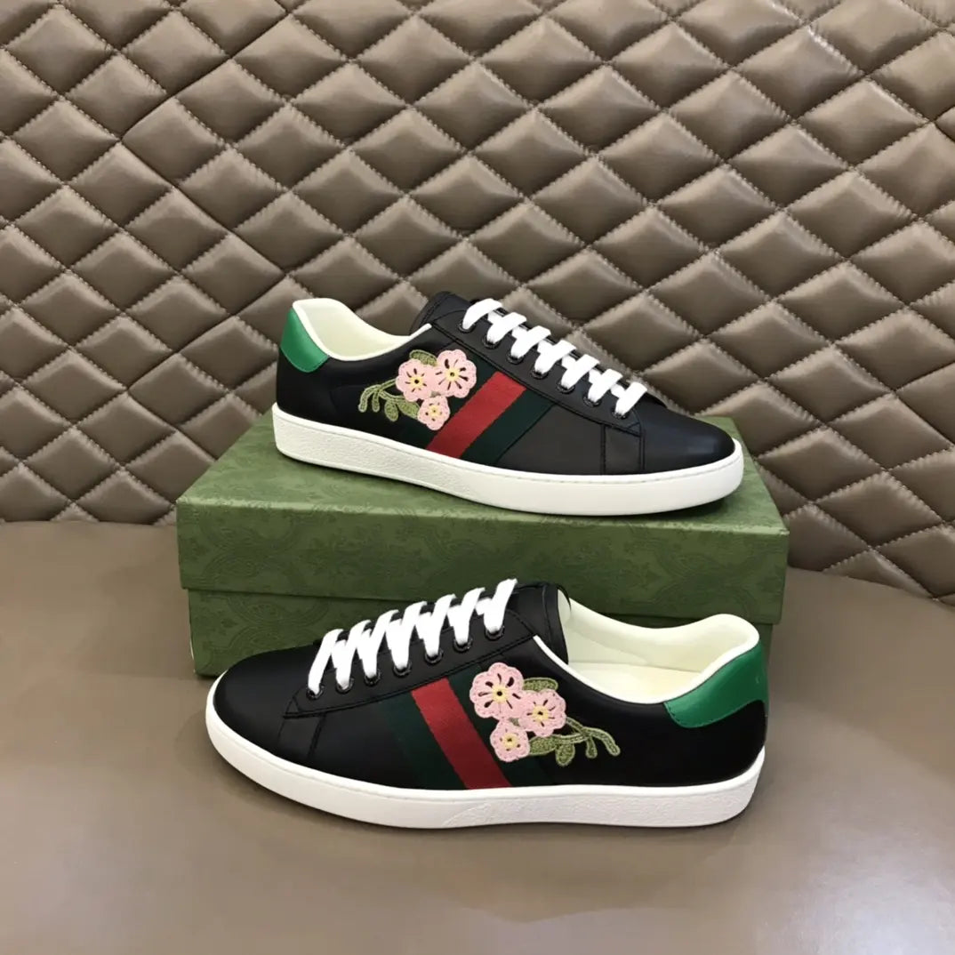 Gucci Ace Black Red Green Sneakers