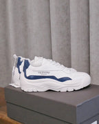 Valentino Garavani White Blue Sneakers