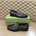 Gucci Horsebit Black Leather Loafers