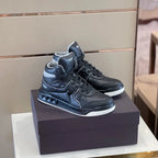Valentino Black Grey High Top Sneakers