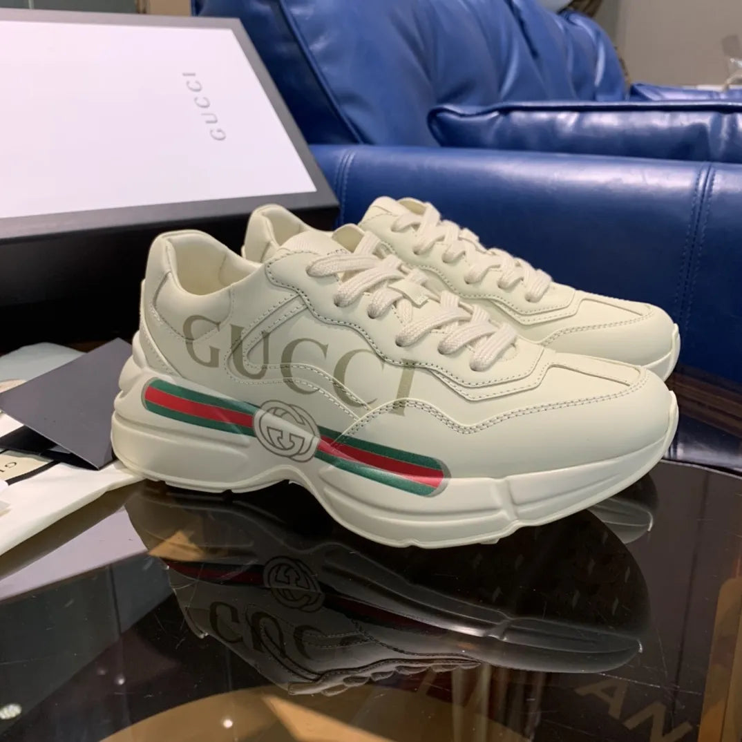 Gucci GG White Red Green Sneakers