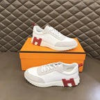 Hermes White Red Sneakers