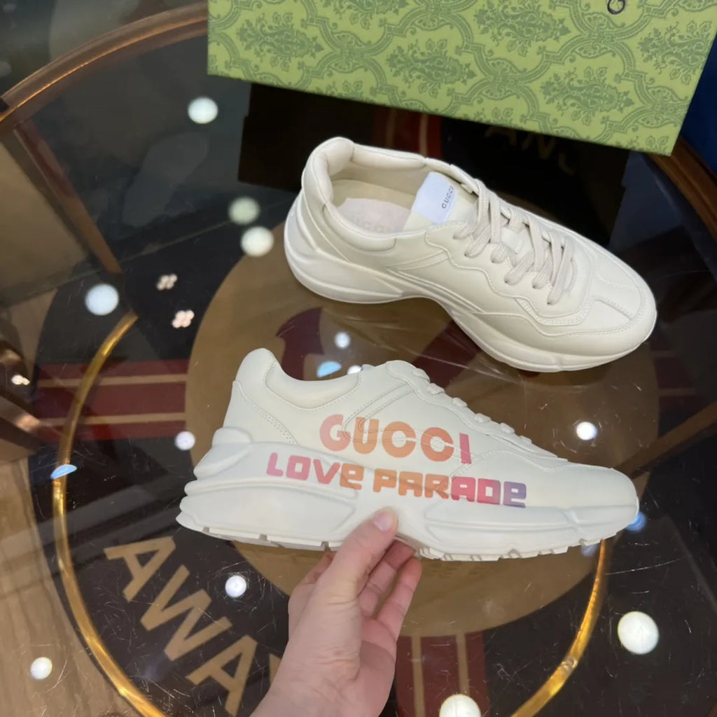 Valentino Heart Multicolor Off White Sneakers