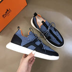 Hermès Bouncing Grey Black Orange Sneakers