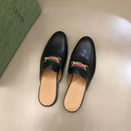 Gucci Horsebit Web Black Mules