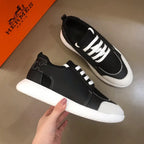 Hermes Paris Black White Sneakers
