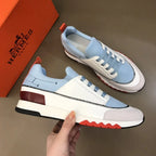 Hermes Light Blue White Red Black Sneakers