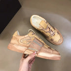 Valentino Garavani Beige Light Blue Sneakers