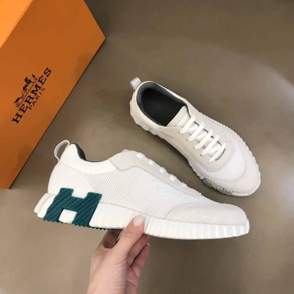 Hermes Paris White Sneakers