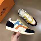 Hermès Black White Blue Yellow Orange Sneakers