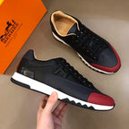 Hermes Bouncing Black Red White Sneakers