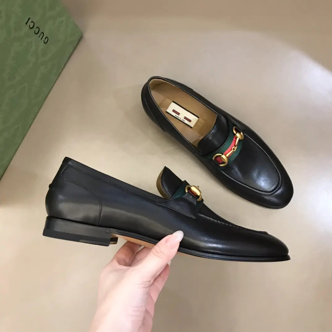 Gucci Horsebit Black Red Green Loafers