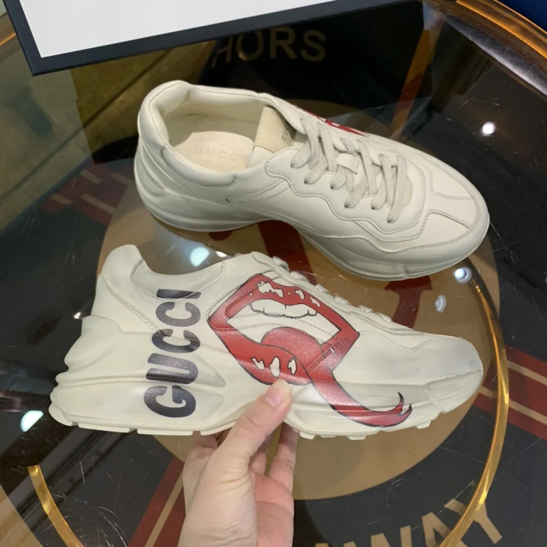 Gucci Rhyton White Red Blue Sneakers