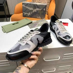 Valentino Rockrunner Black White Grey Sneakers