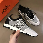 Hermes White Black Sneakers
