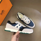 Versace White Black Blue Sneakers