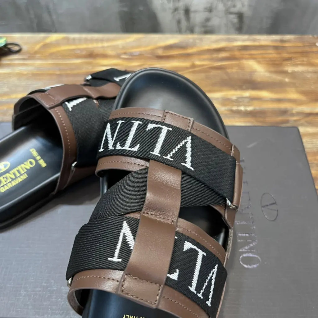 Valentino VLTN Black Brown Sandals
