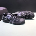 Valentino VLTN Black White Splatter Sneakers