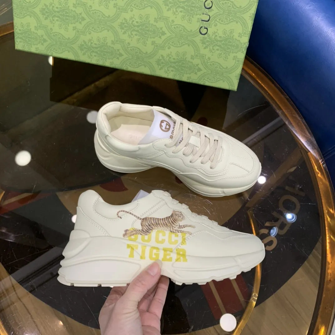 Gucci Tiger Off White Cream Sneakers