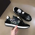 Valentino Black Camo Green White Sneakers