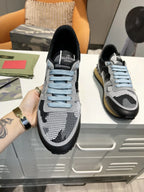 Valentino Rockrunner Camo Grey Black Sneakers