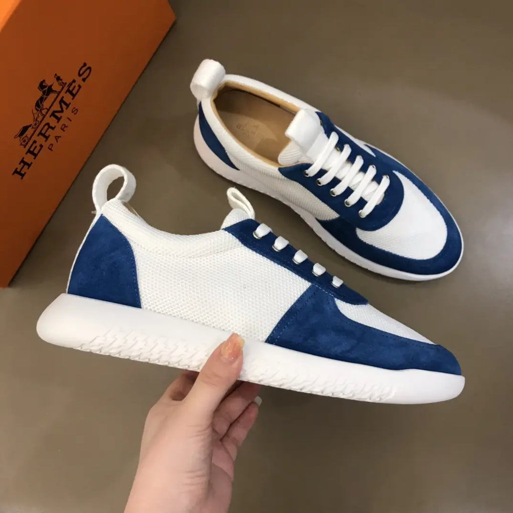 Hermes Paris White Blue Sneakers