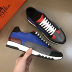 Hermes Blue Black Red Grey Sneakers