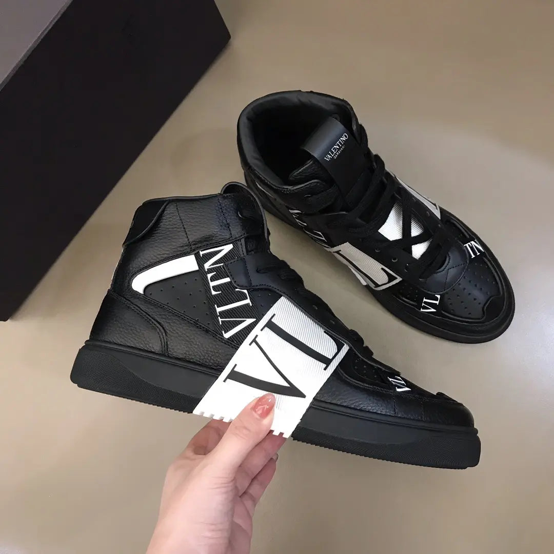 Valentino VLTN High Black White Sneakers
