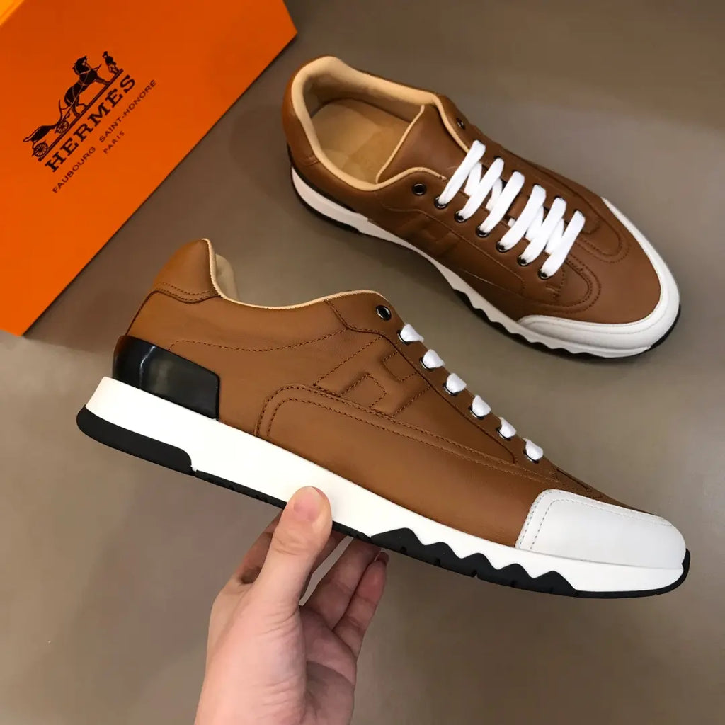 H Bouncing Brown White Black Sneakers