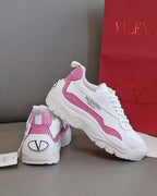Valentino Garavani White Pink Sneakers