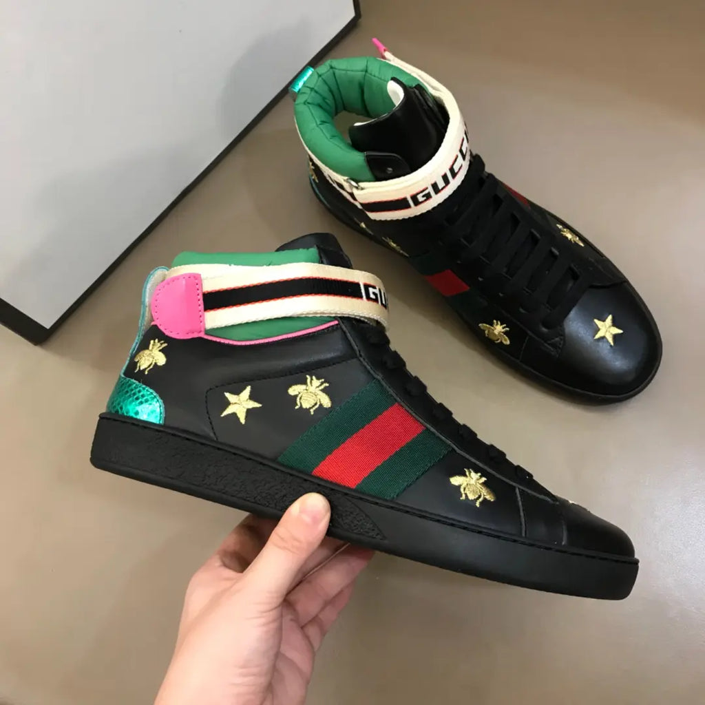 Gucci Ace Black Red Green Sneakers