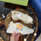Gucci GG Beige Yellow Pink Blue Sneakers