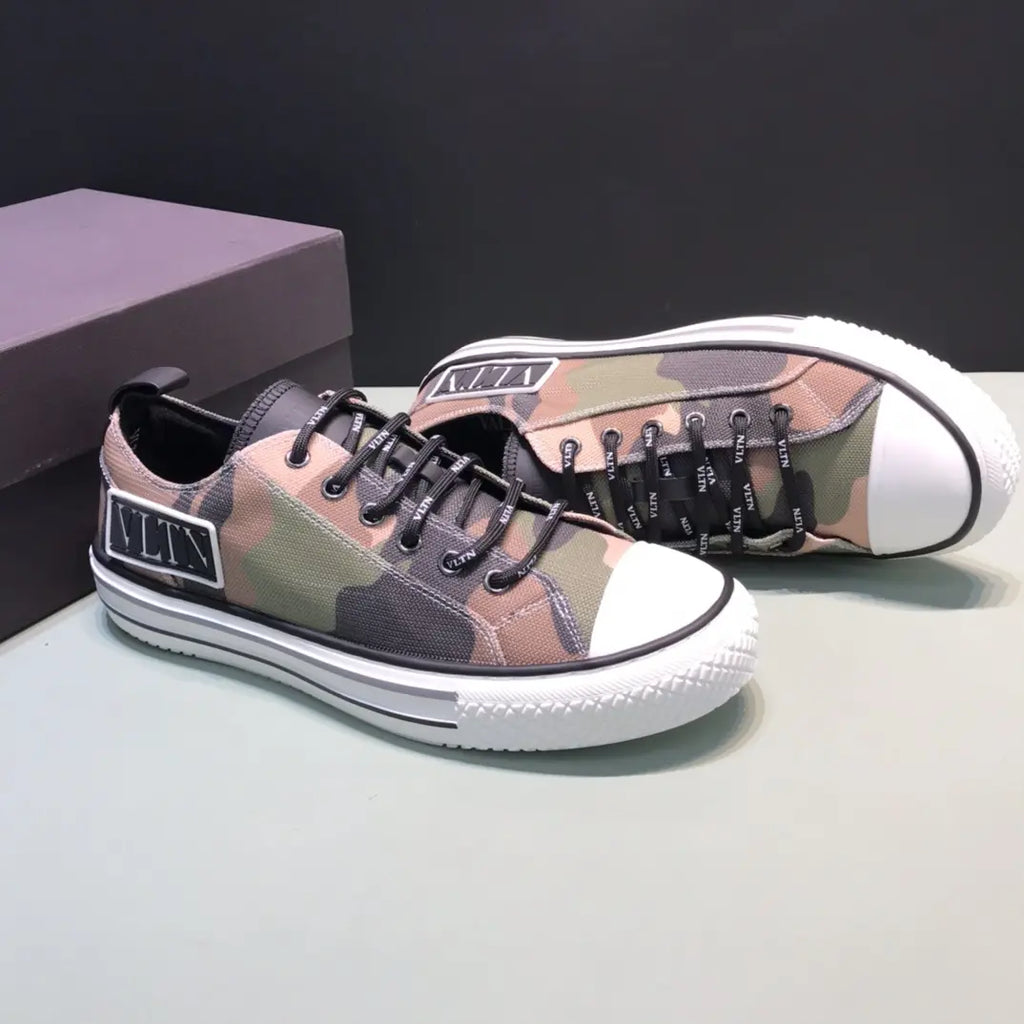 Valentino VLTN Brown Green Camo Sneakers