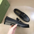 Gucci GG Interlocking Black Loafers
