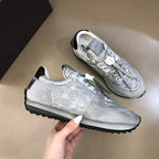 Dior Silver Metallic Black White Sneakers