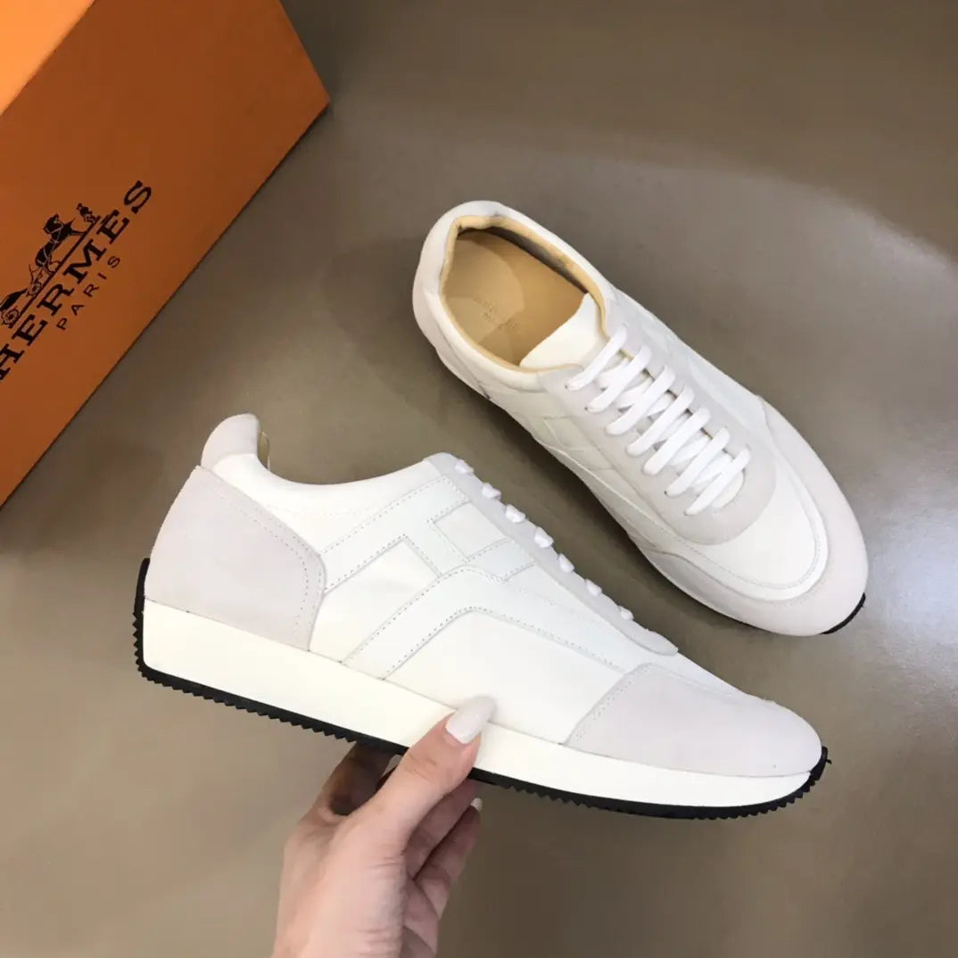 Hermès Bouncing Low Top White Sneakers