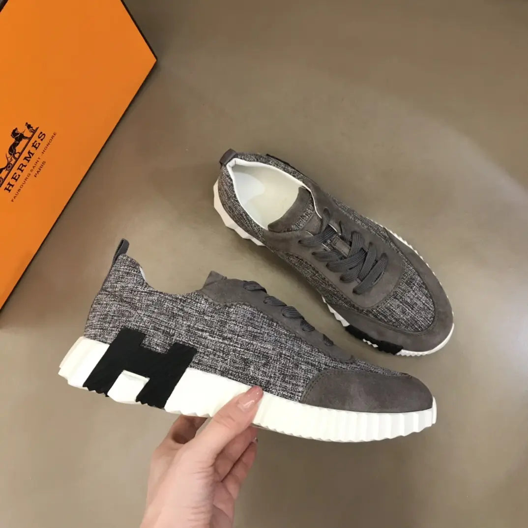 Hermès Gray White Sneakers
