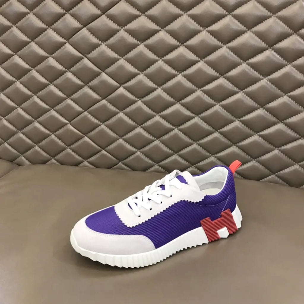 Hermes Bouncing Purple White Sneakers