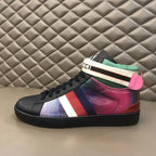 Gucci Web High Top Black Multicolor Sneakers