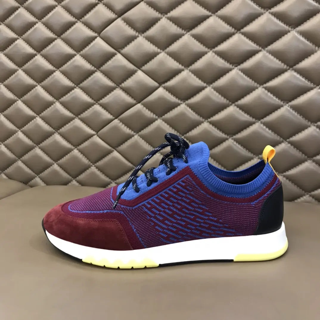 Hermes Paris Red Blue Black Sneakers