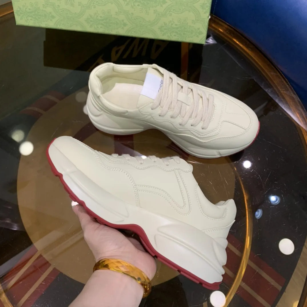 Doraemon Cream Off White Red Sneakers