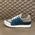 Hermes Paris Blue Beige White Sneakers