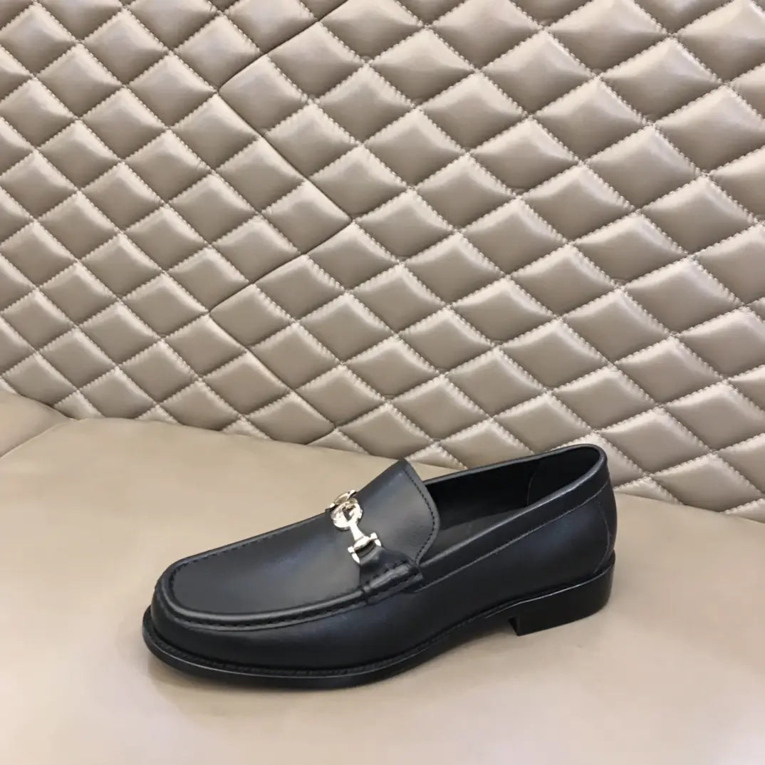 Gucci Horsebit Black Leather Loafers