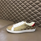 Gucci Ace Beige Brown Red White Sneakers