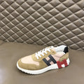 Hermès Pink Beige Black White Sneakers