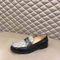 Gucci GG Black Patent Beige Loafers