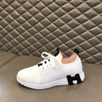 Hermes Bouncing White Black Orange Sneakers