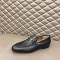 Gucci Horsebit Black Gold Loafers